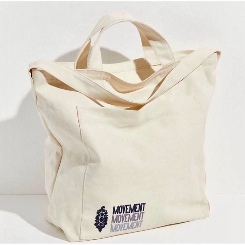 FP Movement By Free People Canvas Early Riser Gym Workout Yoga Sling Tote Bag - Picture 1 of 13
